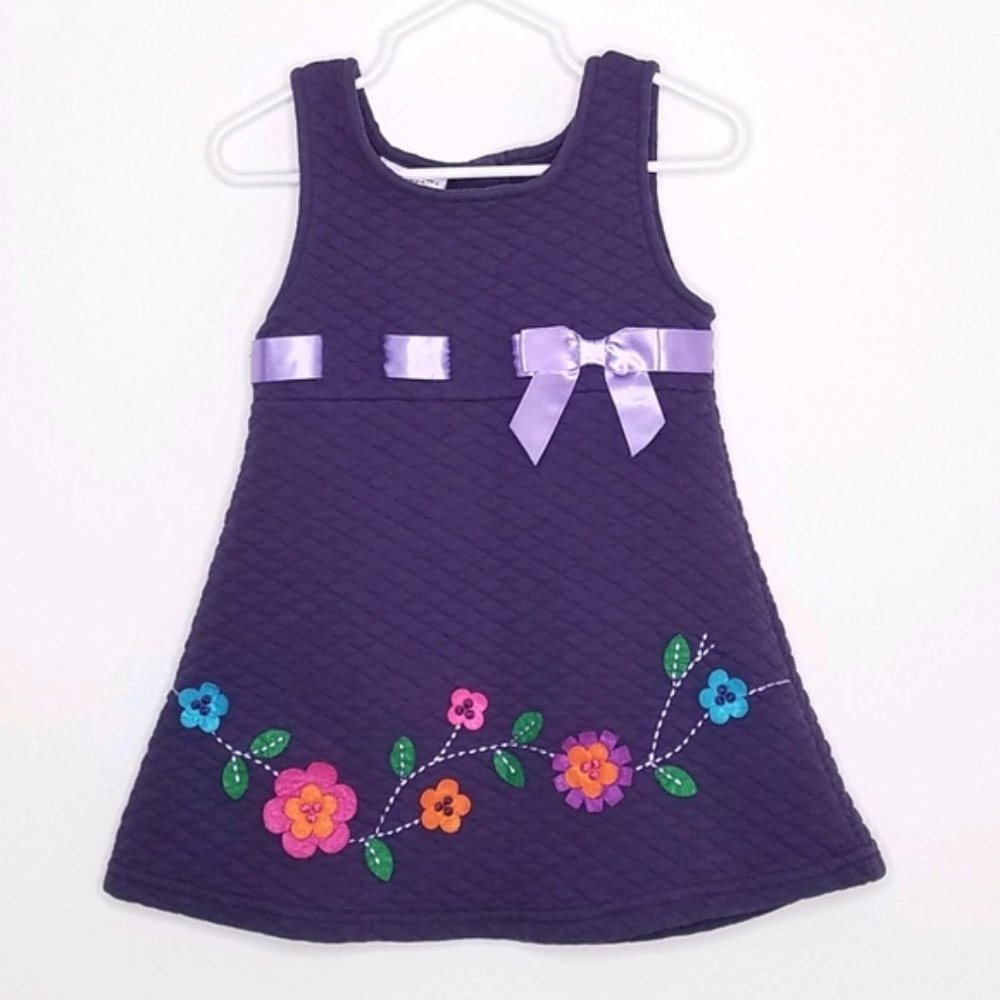 Blueberi Boulevard Quilted Floral Purple Dress - NWT - 5